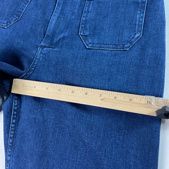 Maeve Jeans Women's 30x24 Colette Wide Leg High Rise Crop Dark Blue Denim Tag 30 - Picture 14 of 16